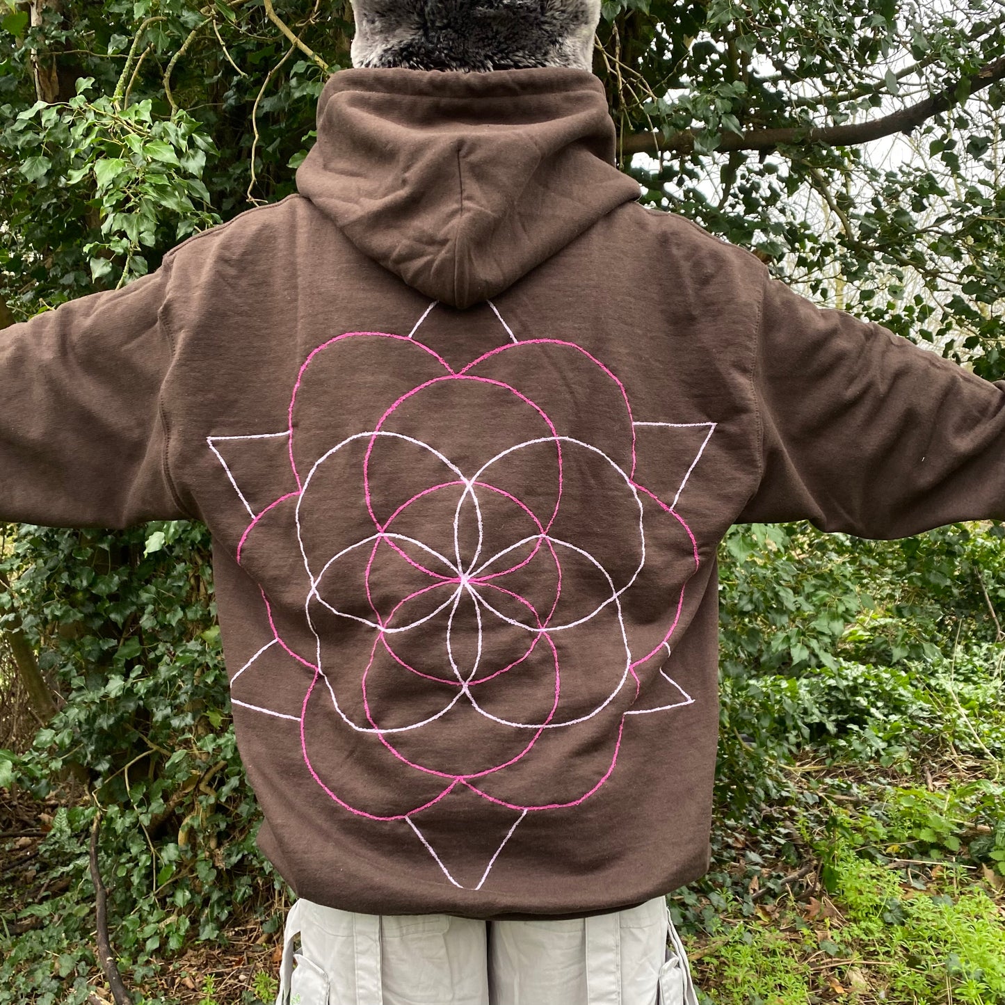 Seed Of Life Mandala Hoodie or Zip Up