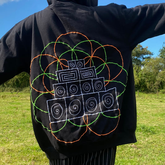 Flower Of Life Sound System Hoodie or Zip Up