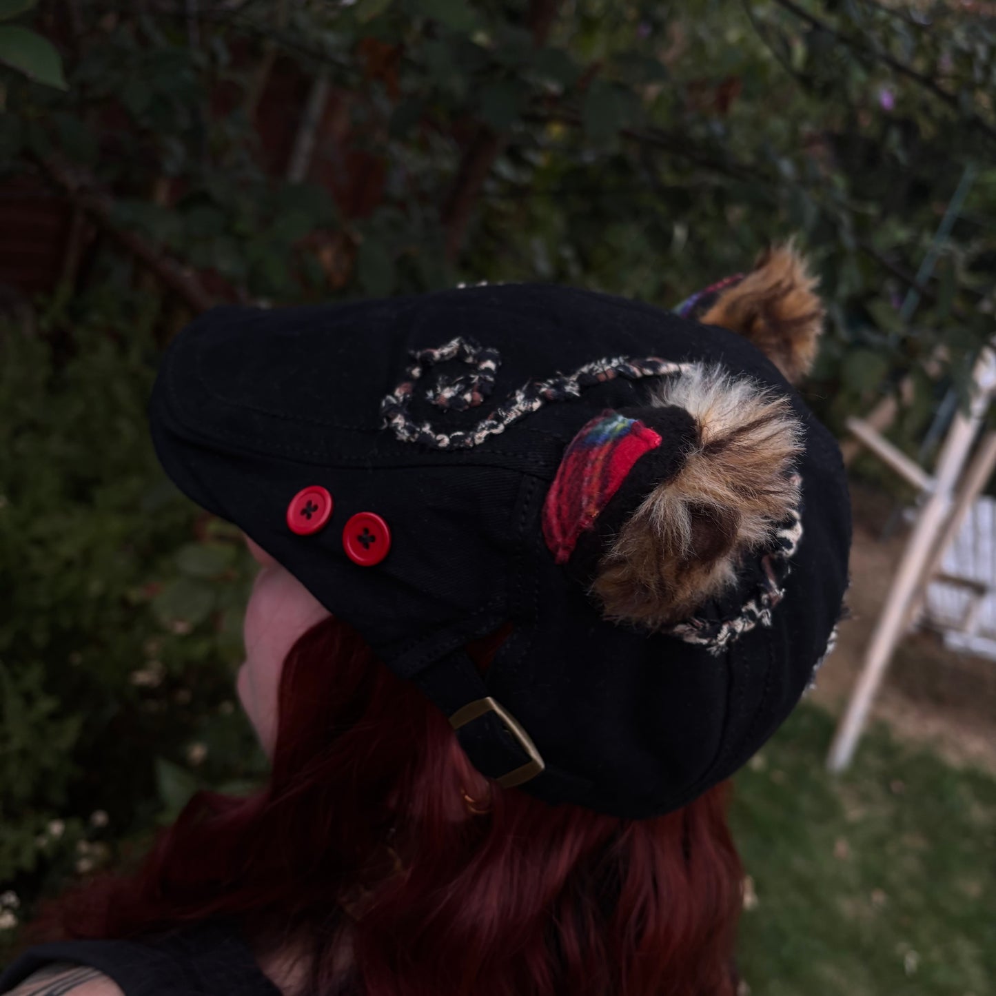 Leopard Swirl Flat Cap