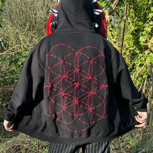 Flower Of Life Hoodie or Zip Up