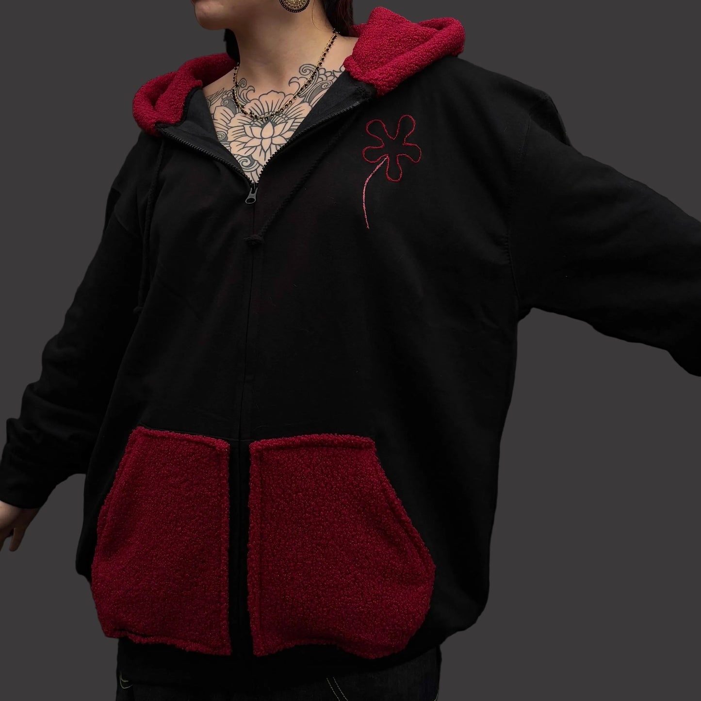 'I Ran To Bring You Flowers' Zip Up