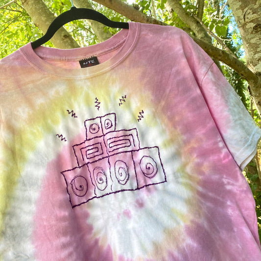 Purple Tie Dye Sound System T-Shirt