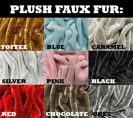 Custom Reversible PLUSH Faux Fur Ankle Warmers