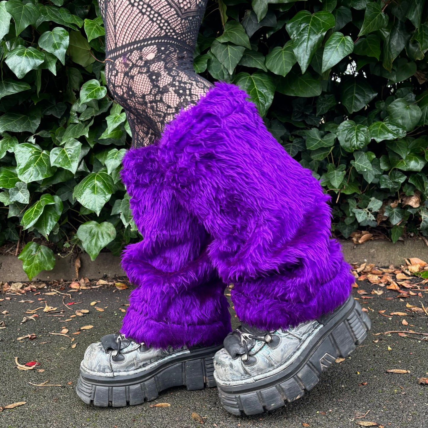 Purple Leg Warmers