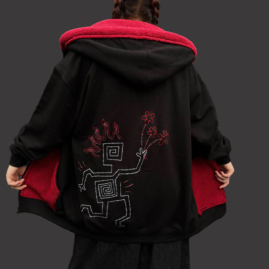 'I Ran To Bring You Flowers' Zip Up