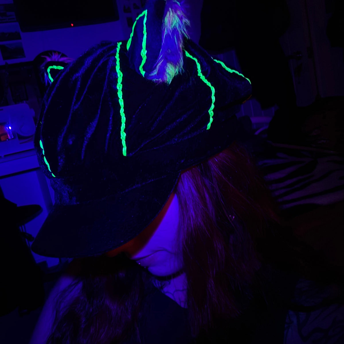 Radioactive Kitty Baker Boy Hat