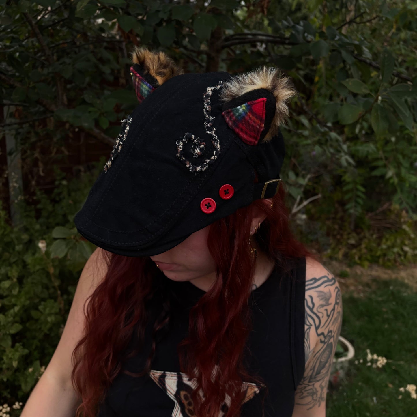 Leopard Swirl Flat Cap