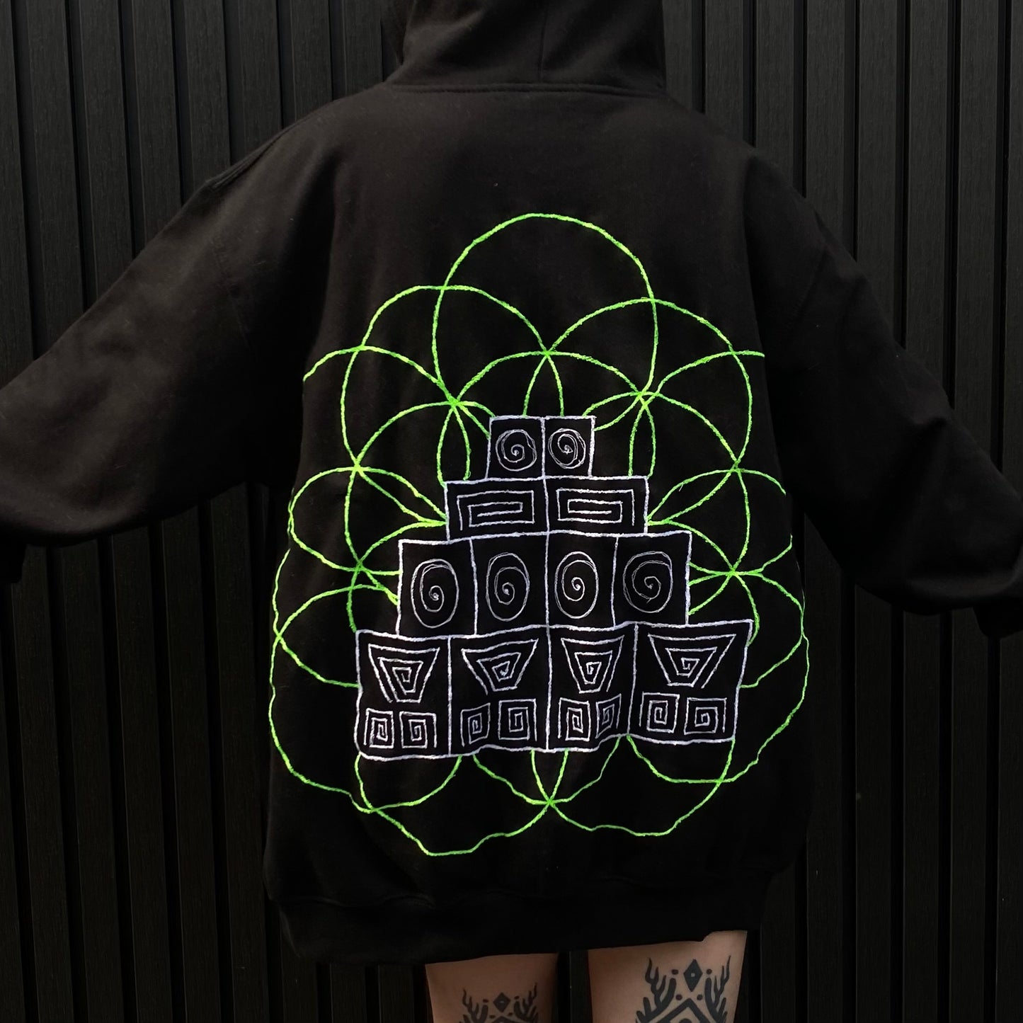 Flower Of Life Sound System Hoodie or Zip Up