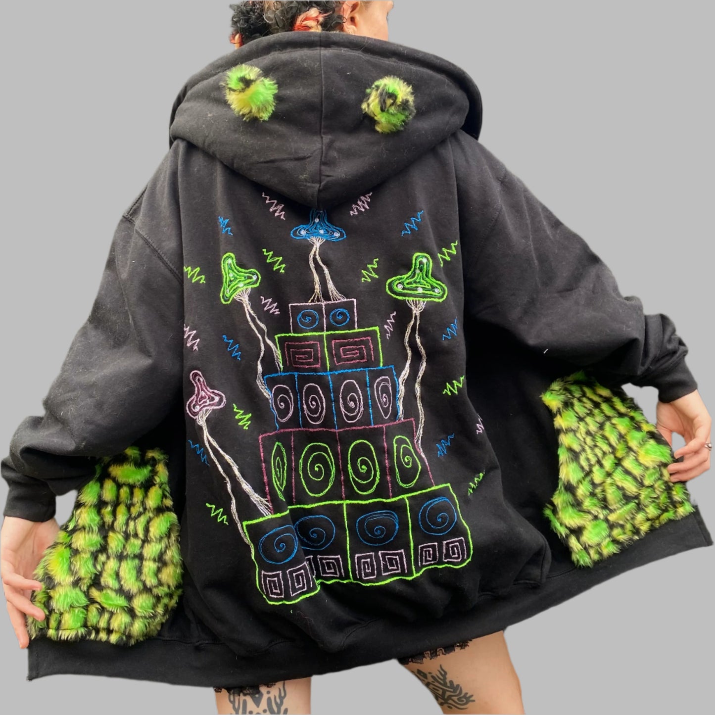 Mushroom Sound System Hoodie or Zip Up