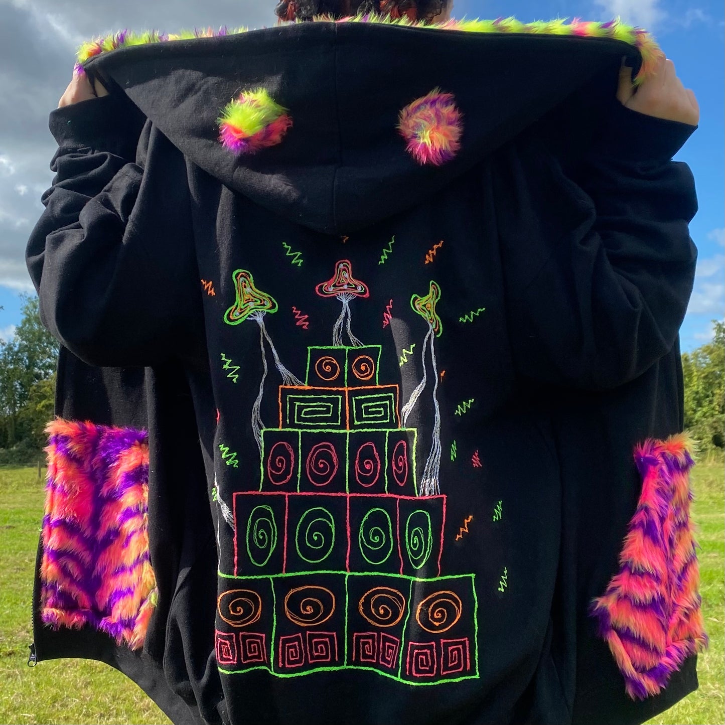 Mushroom Sound System Hoodie or Zip Up