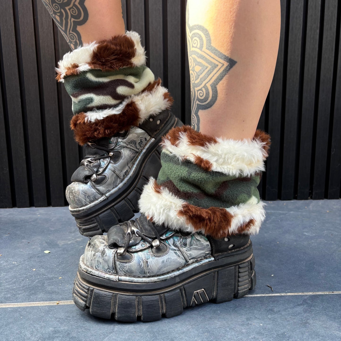 Brown Cow X Camo Reversible Boot Cuffs