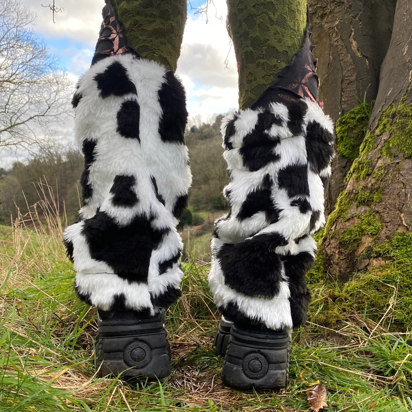 Mid-Length Cow Leg Warmers