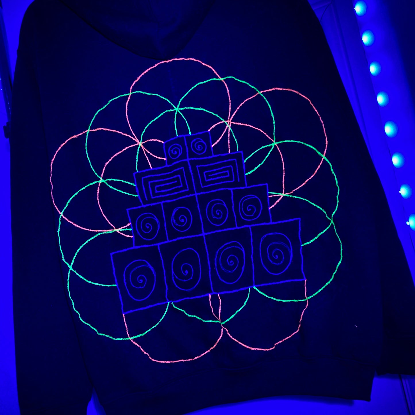 Flower Of Life Sound System Hoodie or Zip Up