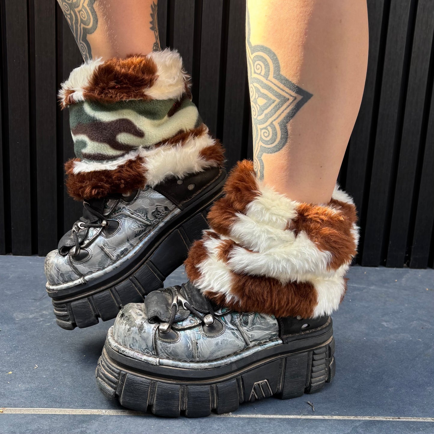 Brown Cow X Camo Reversible Boot Cuffs