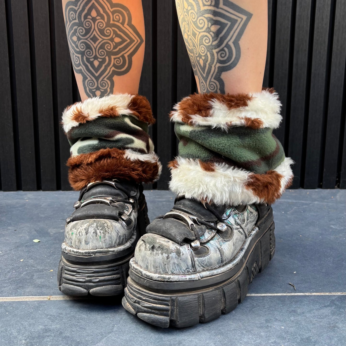 Brown Cow X Camo Reversible Boot Cuffs