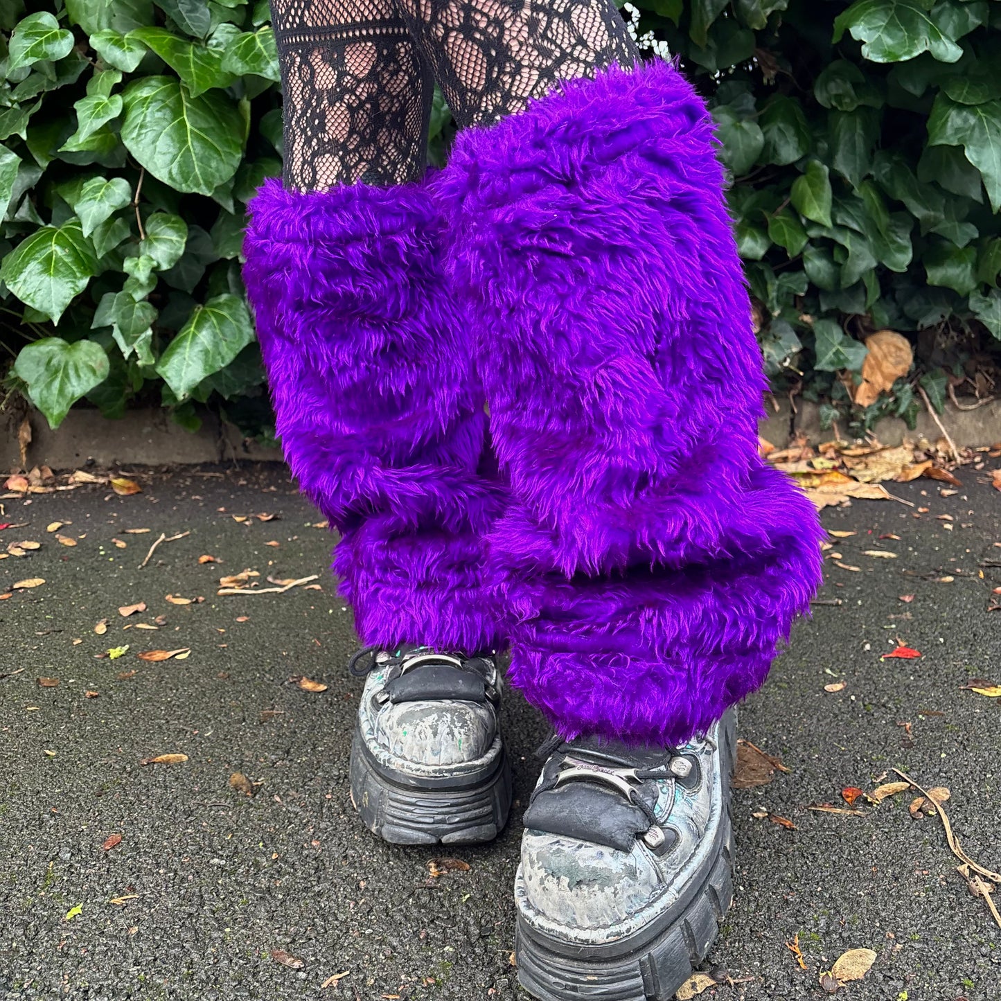 Purple Leg Warmers