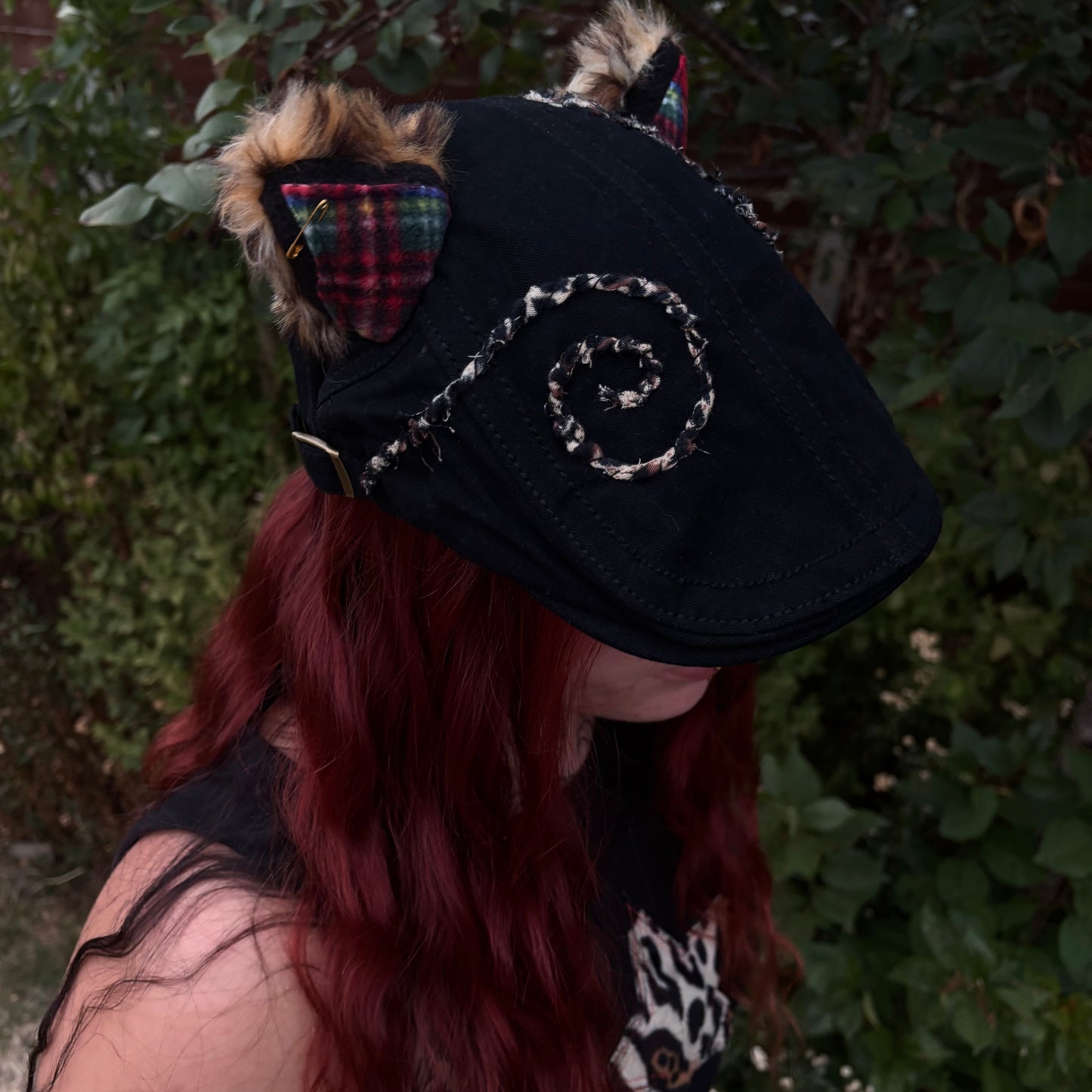 Leopard Swirl Flat Cap