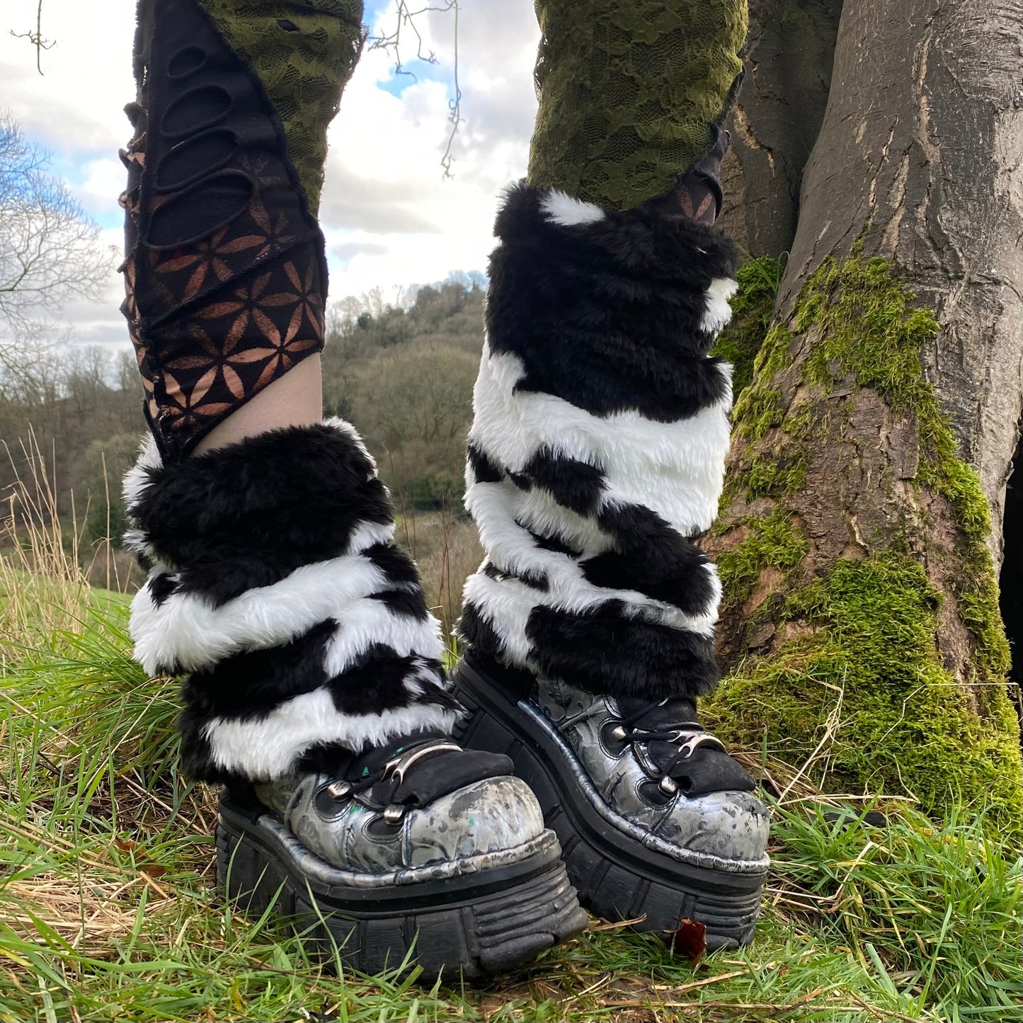 Mid-Length Cow Leg Warmers