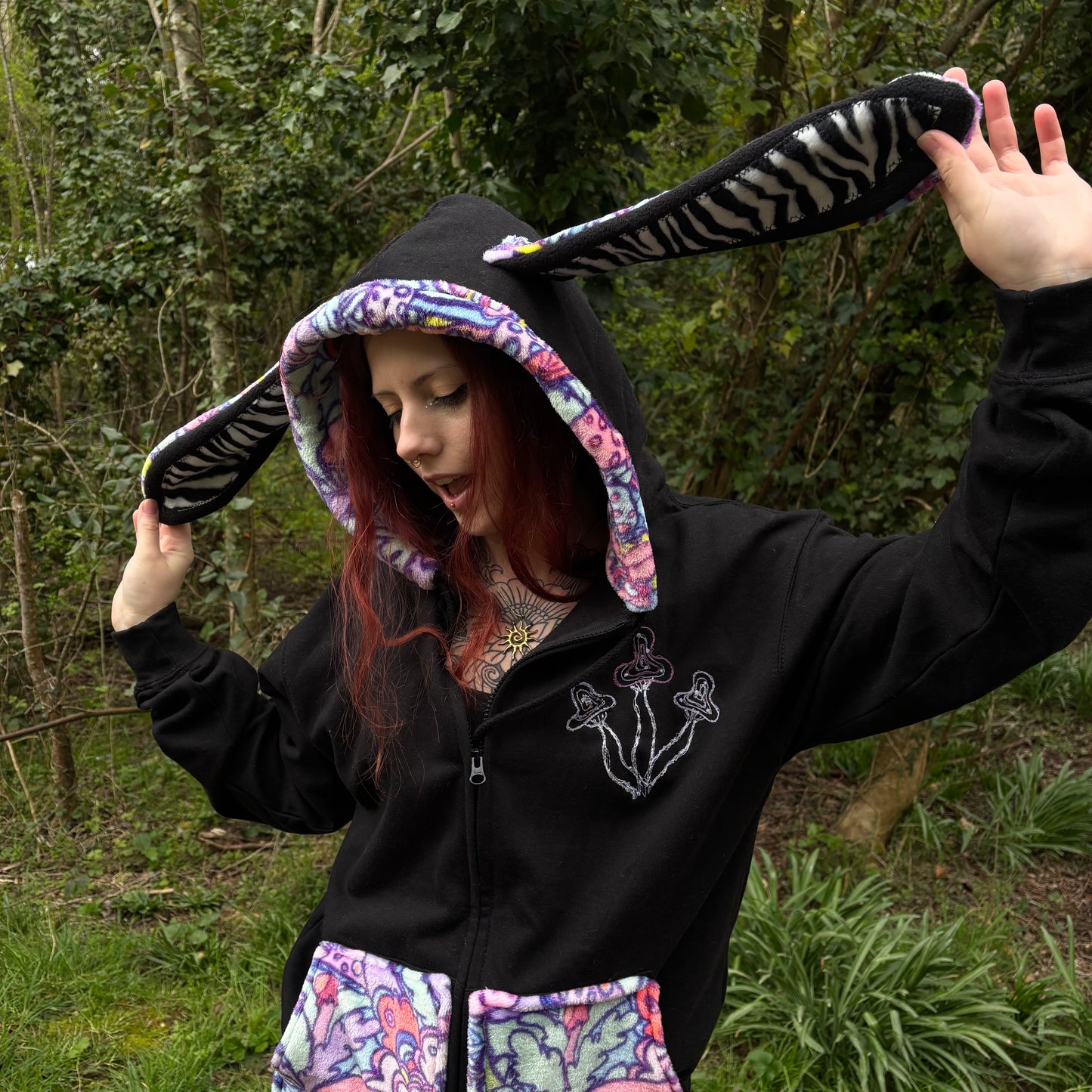Shroomie Bunny Zip Up
